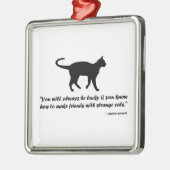 古猫の諺 メタルオーナメント (左)