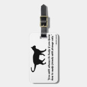 古猫の諺 ラゲッジタグ (正面縦)