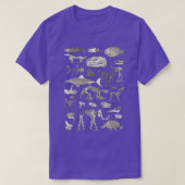 古生物学イラストレーション3 Tシャツ (デザイン正面)