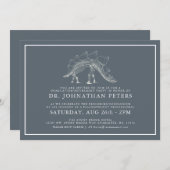 古生物学ミニマル卒業│退職招待状 招待状 (正面/裏面)