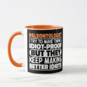 古生物学者です。面白いことを言ってみよう マグカップ (左)