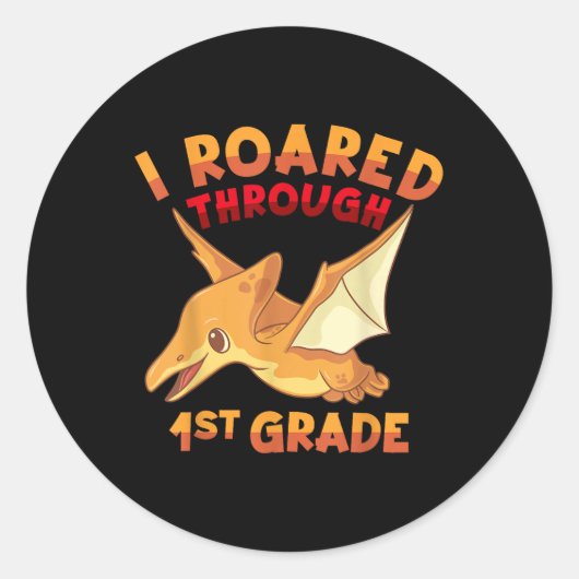 古生物学者のためのプテロダクティル学校出身服 ラウンドシール (正面)