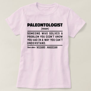 古生物学者の恐竜の恋人の化石クールリスト Tシャツ