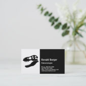 古生物学者のTレックスの恐竜のスカル 名刺 (スタンド正面)