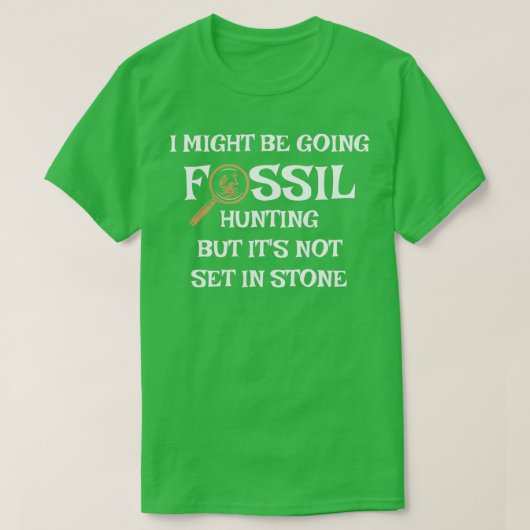 古生物学者狩り地質学 Tシャツ (デザイン正面)