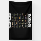 古生物学者生まれには学校に行かざるを得ない 横断幕 (縦)