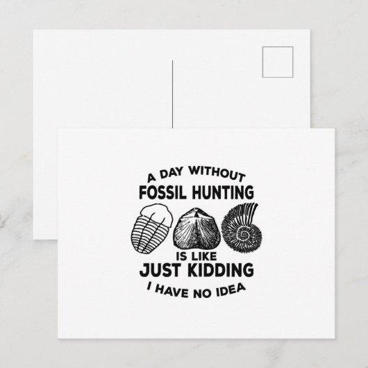 古生物学者 ポストカード (正面/裏面)