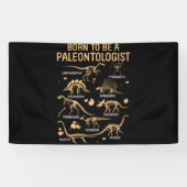 古生生まれ物学者骨格恐竜 横断幕 (横)
