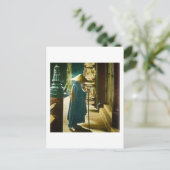 古祈日ヴィンテージ魔法提灯 ポストカード (スタンド正面)