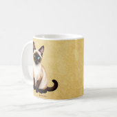 古紙にしゃむねこ コーヒーマグカップ (正面左)