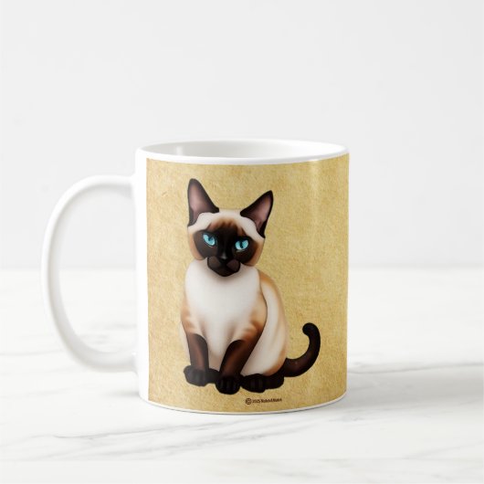 古紙にしゃむねこ コーヒーマグカップ (左)
