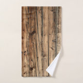 古素朴いオーク材ワゴン板 バスタオルセット (ハンドタオル)