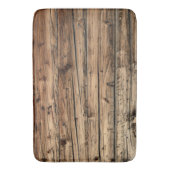 古素朴いオーク材ワゴン板 バスマット (正面縦)