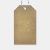 古素朴いツリー&ストリングライト結婚の感謝 ギフトタグ (裏面)