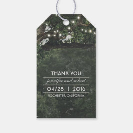 古素朴い木のストリングラ結婚イツありがとう ギフトタグ