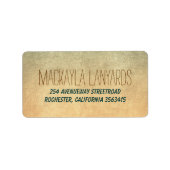 古素朴い結婚 ラベル (正面)