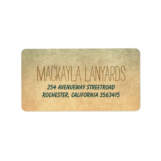 古素朴い結婚 ラベル (正面)