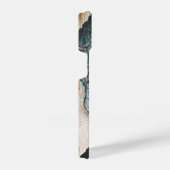 古素朴い青絵を描緑の木名前をカスタムする iPhoneケース (右側面)