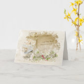 古結婚い本とデイジー カード (黄色い花)