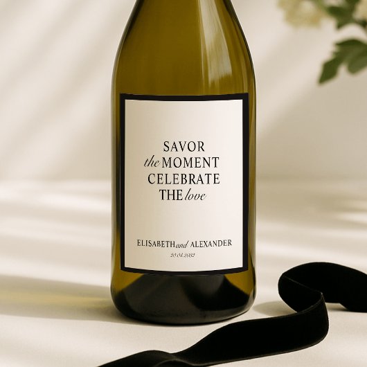 古結婚い金、白くない、黒い枠 ワインラベル