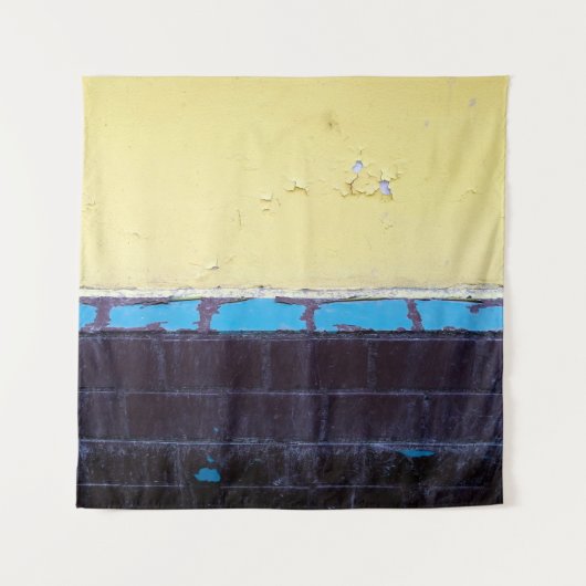 古絵を描い損傷コンクリート壁。テクスチャアブストラ タペストリー (正面)