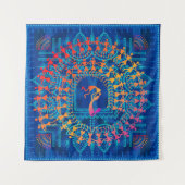 – 古絵画人の手を描伝統的いた。 タペストリー (正面(横))