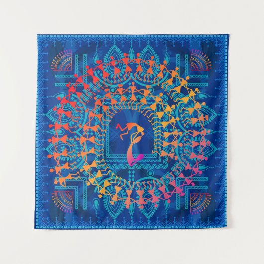 – 古絵画人の手を描伝統的いた。 タペストリー (正面(横))