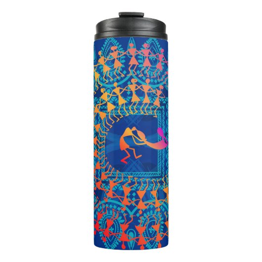  – 古絵画人の手を描伝統的いた。 タンブラー (正面)