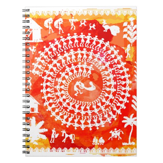 – 古絵画人の手を描伝統的いた。 ノートブック (正面)