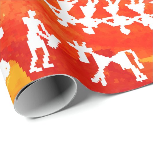 – 古絵画人の手を描伝統的いた。 ラッピングペーパー (ロールコーナー)