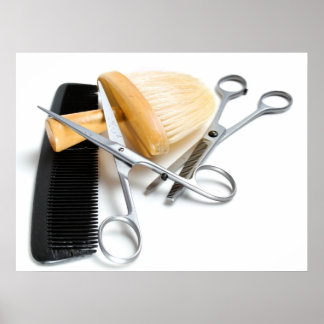 古美容院の道具 ポスター