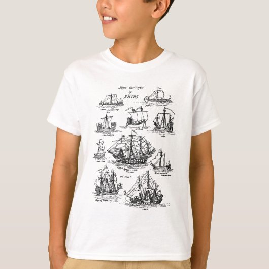 古航海のい帆船Tシャツ Tシャツ (正面)