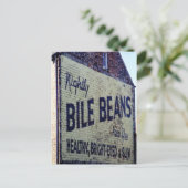 古色彩の鮮やかいBile Beansの看板はがき ポストカード (スタンド正面)