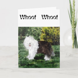 古英牧羊犬芸術 カード