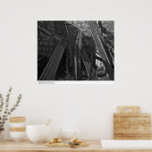 古落ちた窯の近くの屋根板， 1963 ポスター (キッチン)