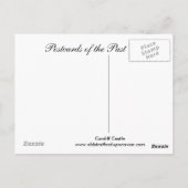 古葉書、カーディフ城 ポストカード (裏面)