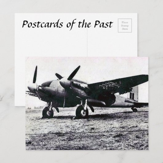 古葉書 – RAF蚊 ポストカード (正面/裏面)