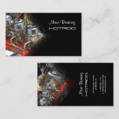 古車のいエンジンの写真/DIYフォント 名刺 (正面/裏面)