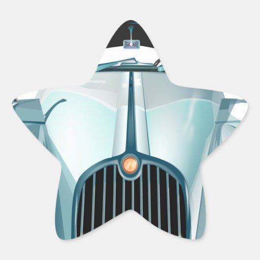 古車ヴィンテージ車 星シール (正面)