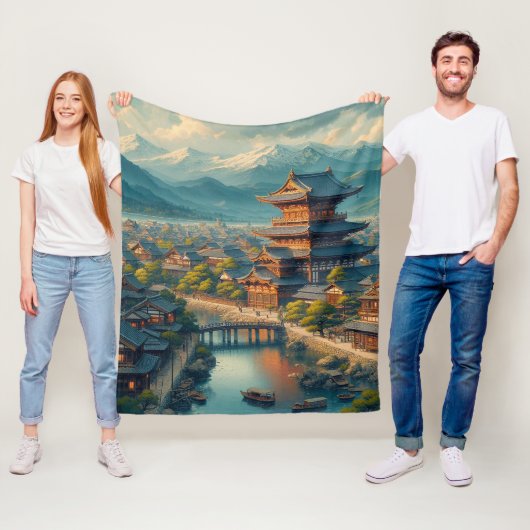 古都奈良 フリースブランケット (インサイチュ)