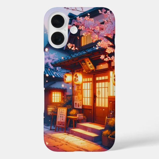 古都日本の桜夜 Case-Mate iPhoneケース (裏面)