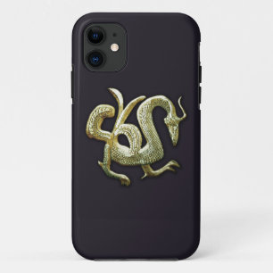 古銅中国の竜 iPhone 11 ケース