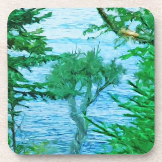 古霊木抽象芸術 コースター (正面)