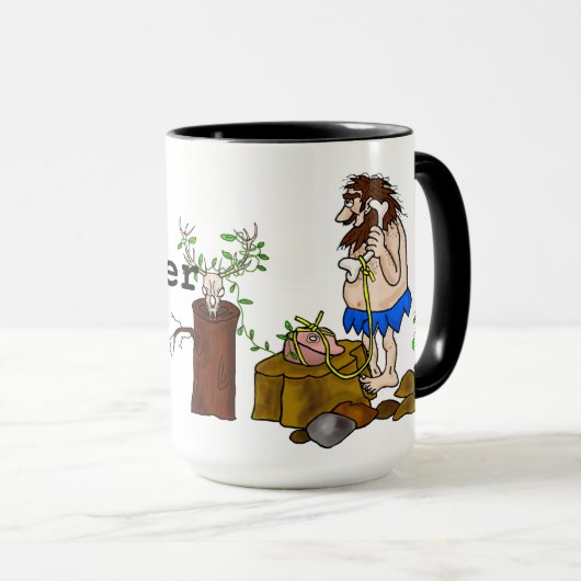 古顔のアマチュア無線のマグはそれをカスタマイズ! マグカップ (正面右)