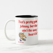 古顔のカスタマイズ可能なマグ ツートーンマグカップ (左)