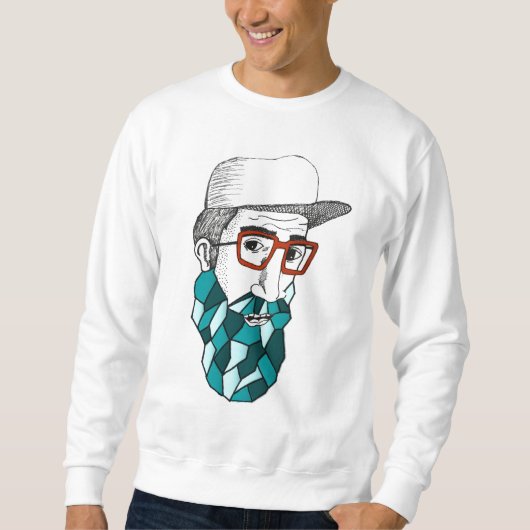 古顔の丸首 スウェットシャツ (正面)