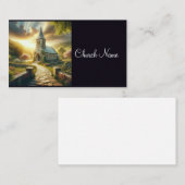 古風なカントリーチャーチ 名刺 (正面/裏面)