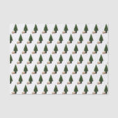 古風なクリスマスシーンホワイト 薄葉紙 (正面)