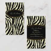 古風なゼブラ印刷 名刺 (正面/裏面)