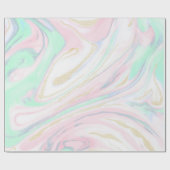 古風なマーブル化抽象デザイン ラッピングペーパー (フラット)